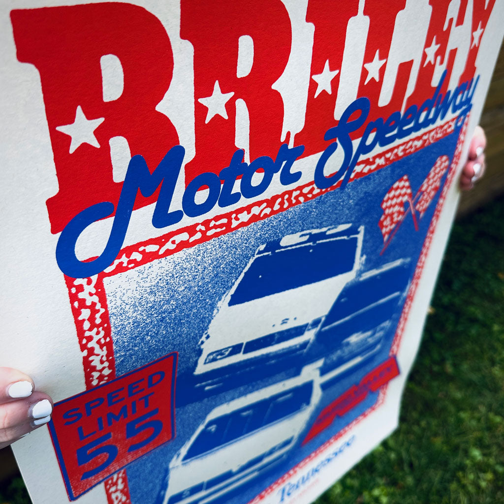 Briley Speedway poster - 18x24