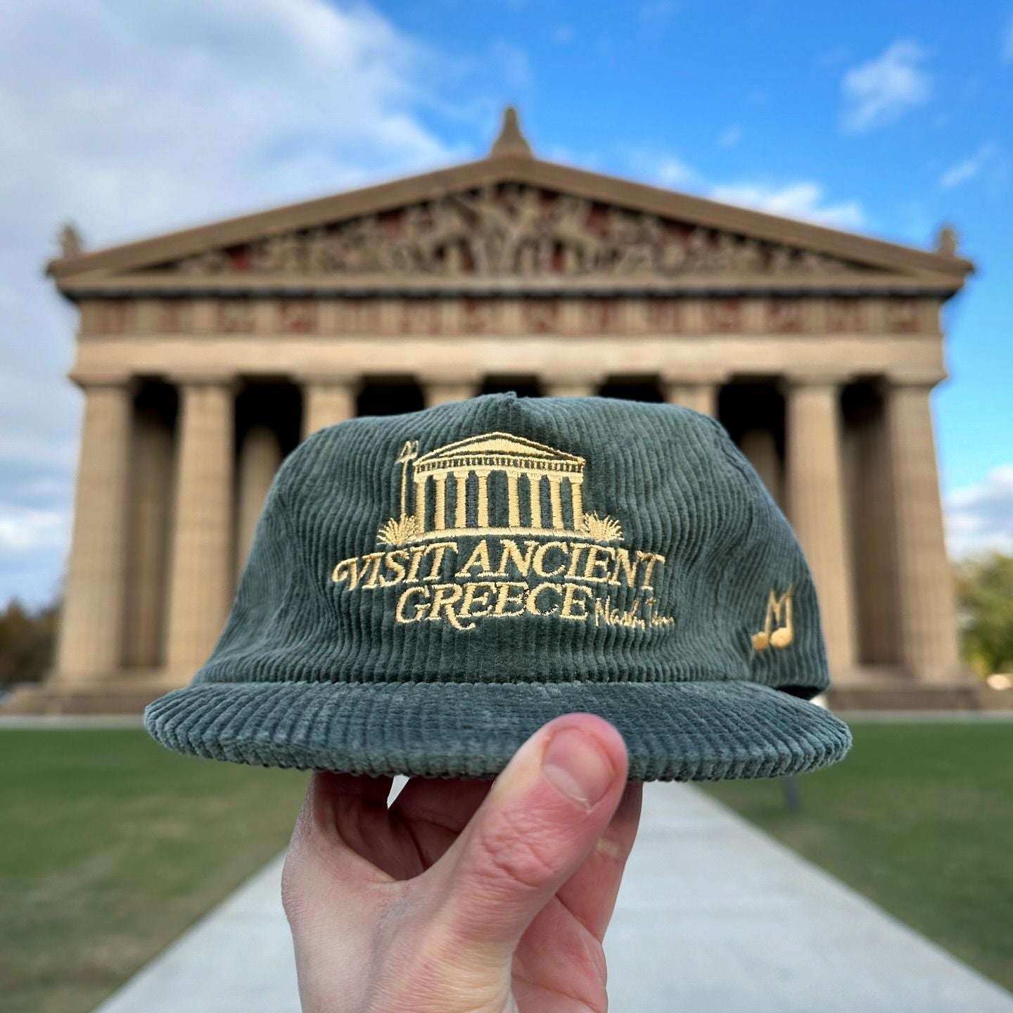 Visit Ancient Greece Corduroy Hat